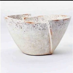 Threshold x Studio McGee Decorative Sculptural Geometric Folded Bowl Cream